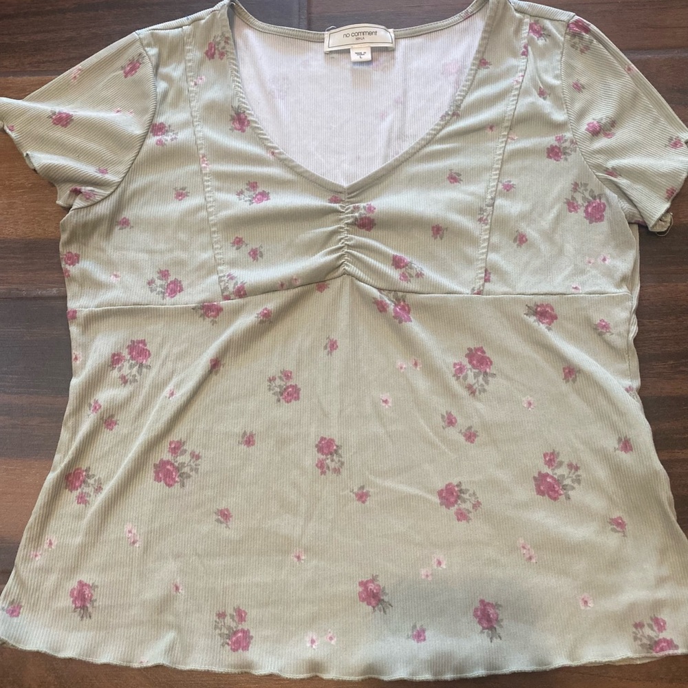 sage crop top